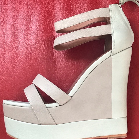 Matico All real leather 8,5 platforms tan New - Picture 2 of 8